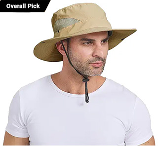 PFFY Sun Bucket Hat for Men Women 3&quot; Wide Brim