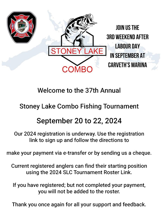 Stoney Lake Combo Fishing Tournament